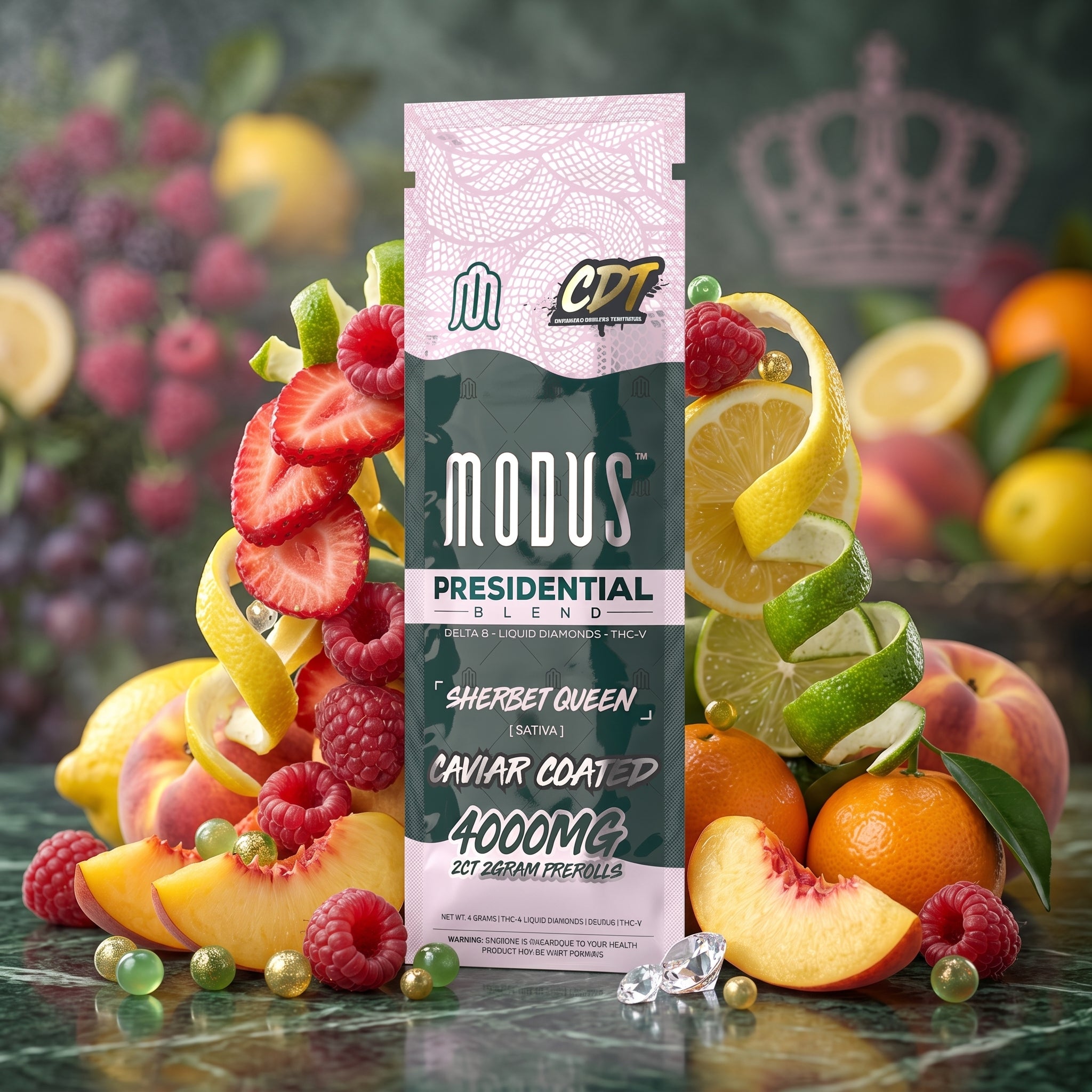 Modus Presidential Preroll - Delta 8, Liquid Diamonds, THC-V - Modus Brand Modus Presidential Preroll - Delta 8, Liquid Diamonds, THC-V - Modus Brand